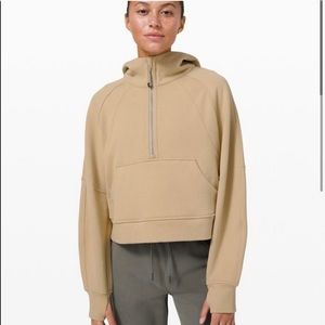 NWT scuba 1/2 zip oversized hoodie xs/s trench